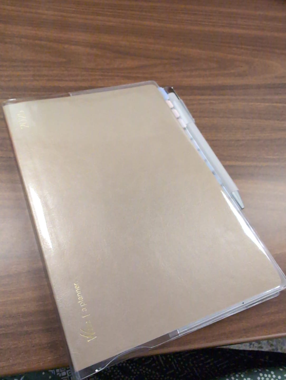 Customer photo review of Vinyl Clear Cover | Weekly Planner | Core | 288
