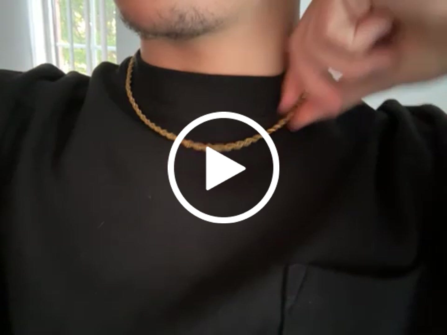 Customer video review of 3mm Rope Chain - Gold