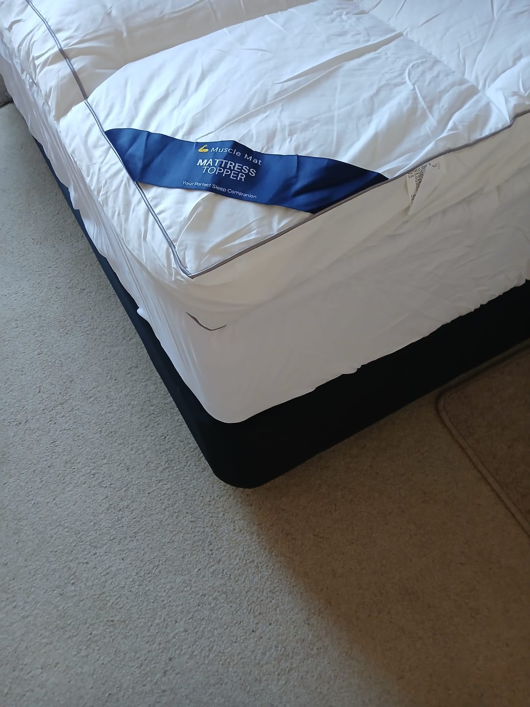 Customer photo review of Muscle Mat Luxury Mattress Topper