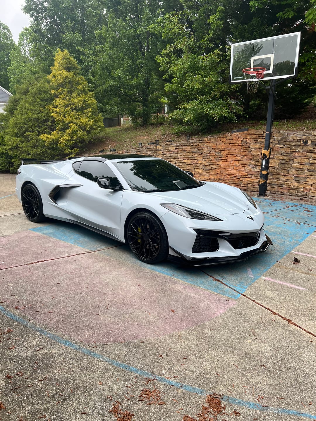 Customer photo review of 2020-2024 Corvette C8 Stingray Z06 Track Package 15pcs Full Conversion Front Bumper Body Kit
