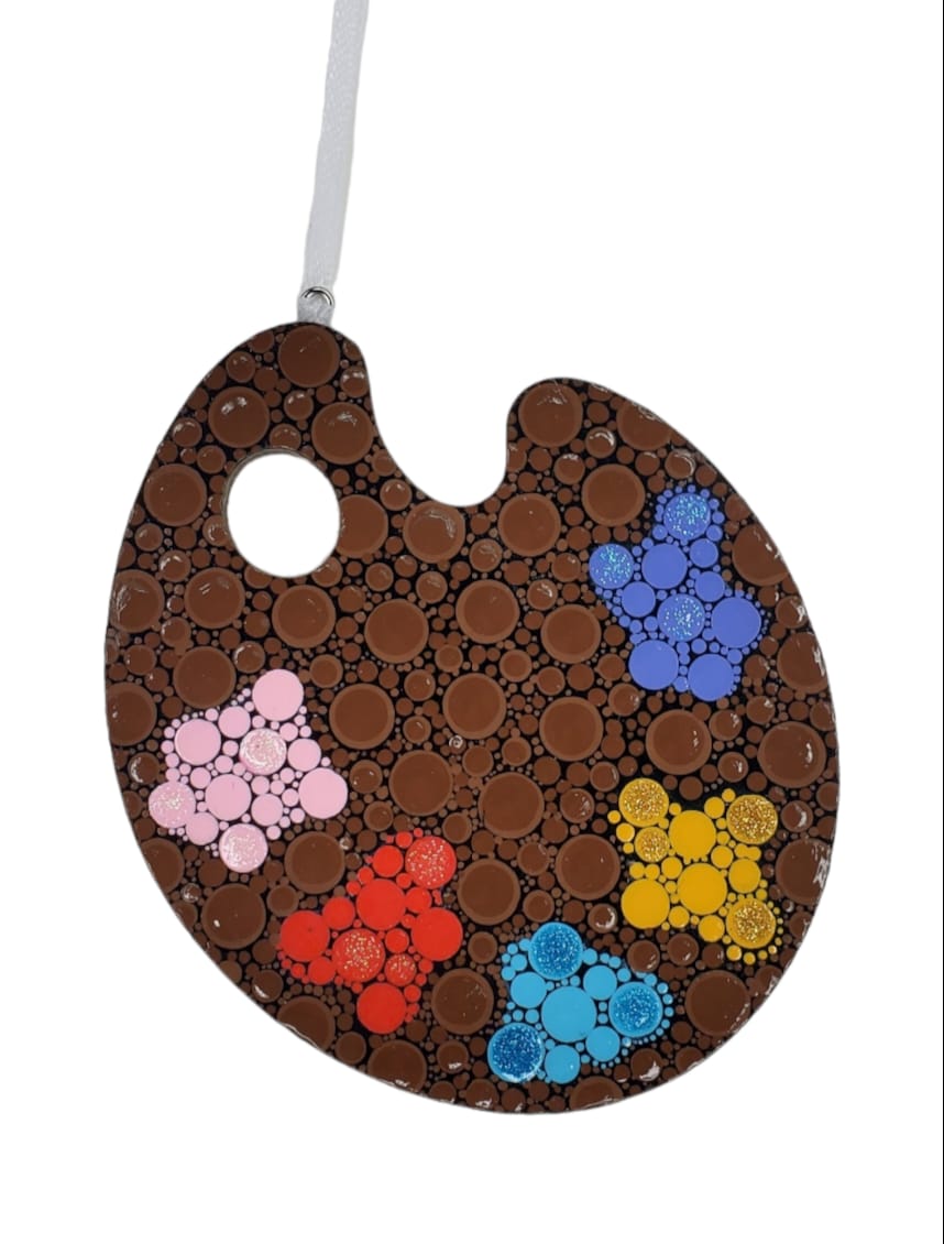 Customer photo review of Unfinished Wood Artist Paint Palette Shape - Craft - up to 46" DIY