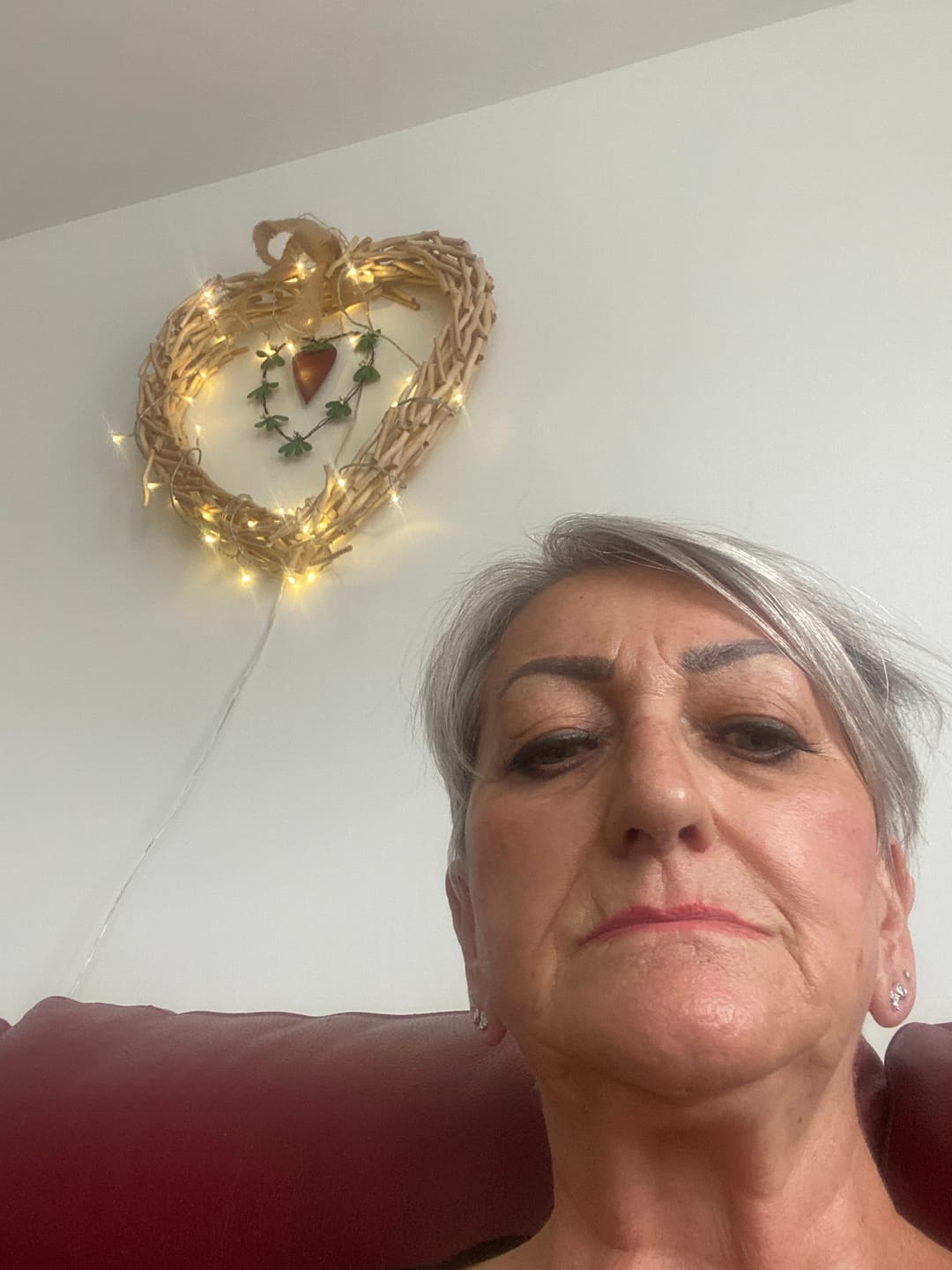 Customer photo review of Moissanite Solitaire Sleep Earrings