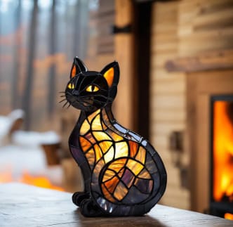 Customer photo review of Festberg LeuchtKatze™ - das Original