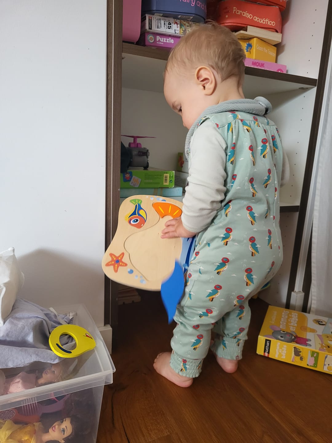 Customer photo review of Little Woodpecker Playdays Dungarees