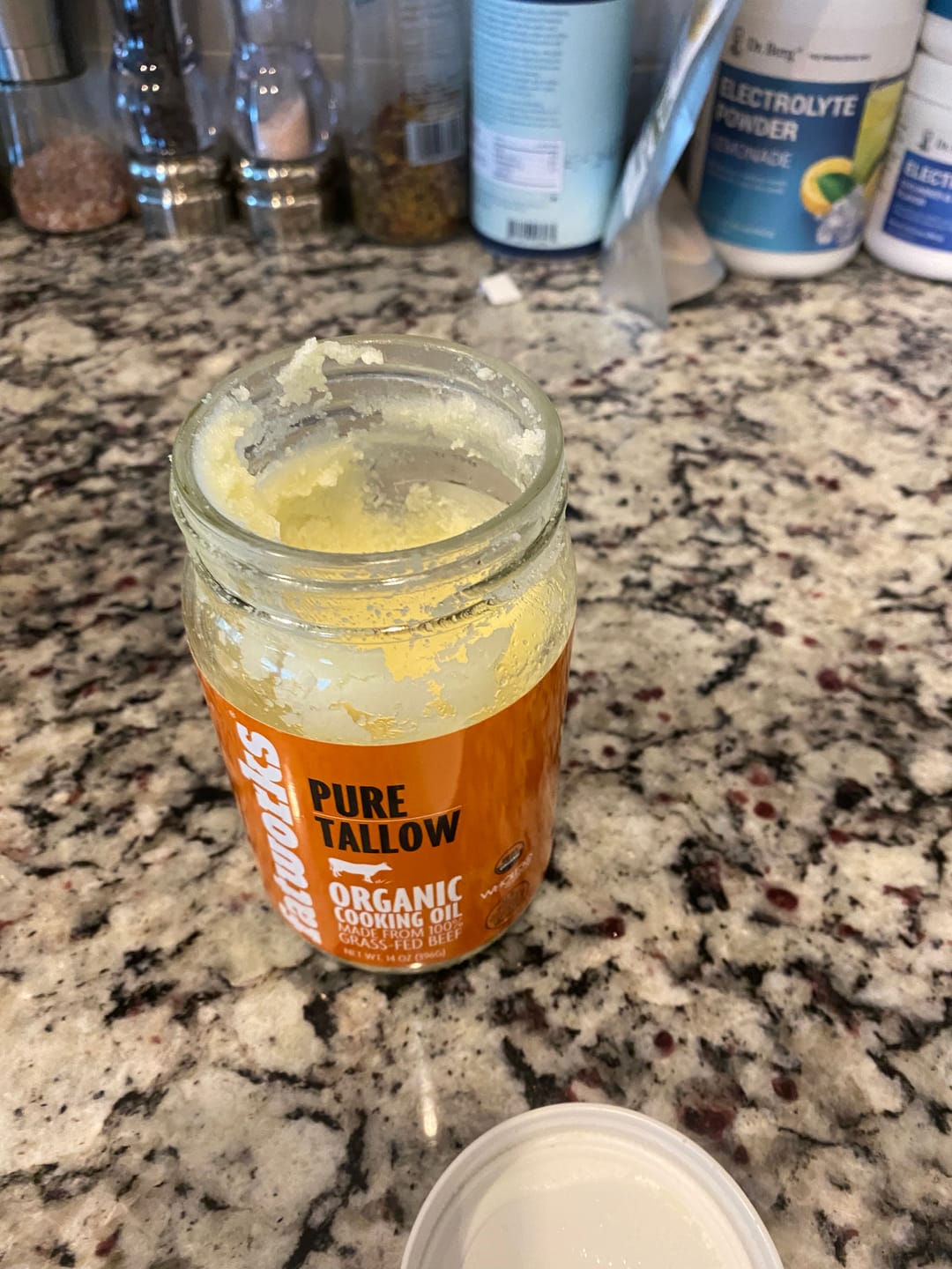 Customer photo review of Organic Grass Fed Beef Tallow (14 oz)