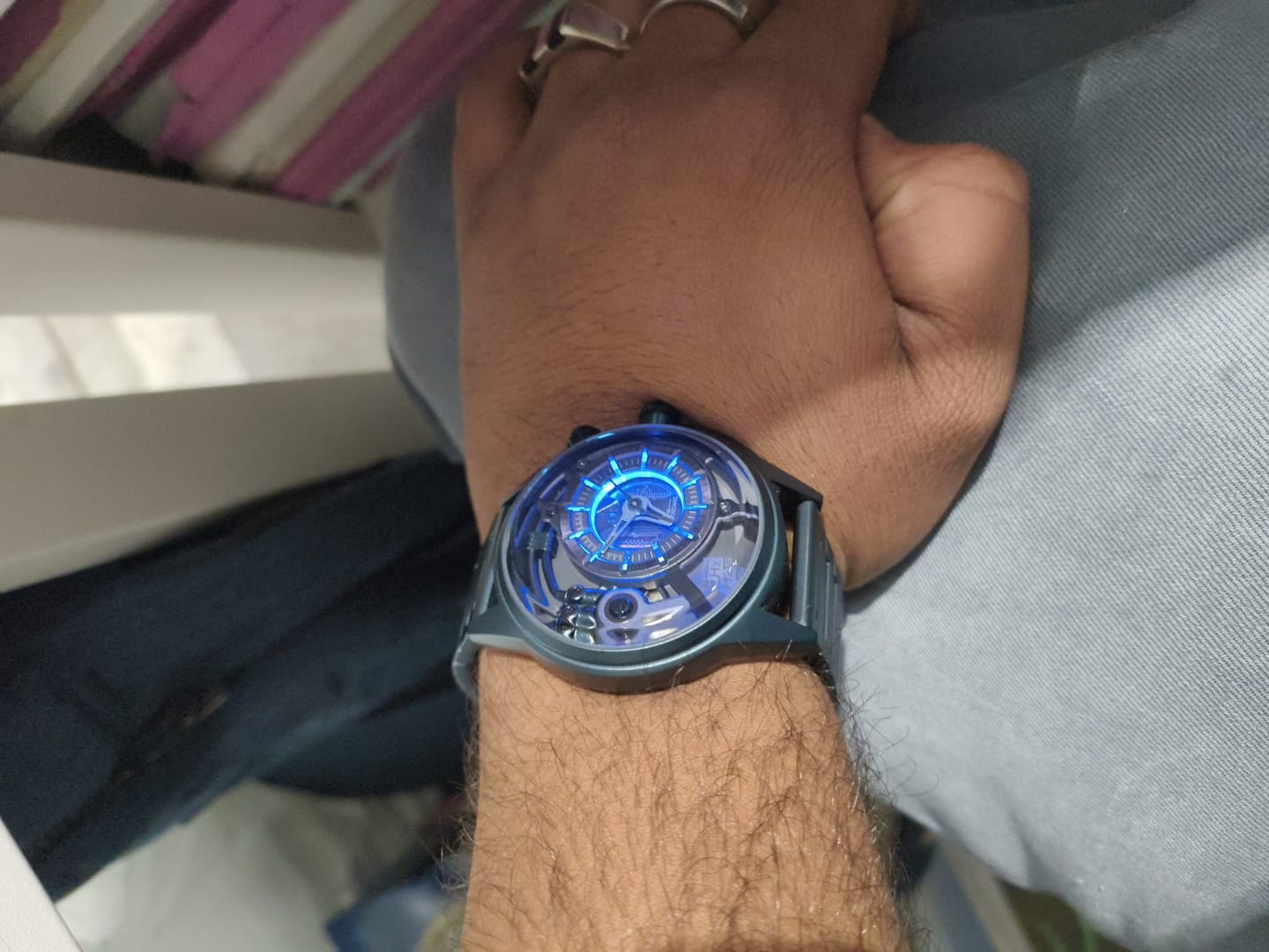 Customer photo review of The Blue Z metal Band