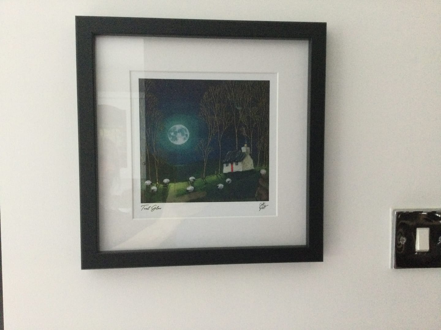 Customer photo review of Teal Glow (Small) By Geoff Beckett