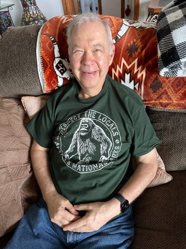 Customer photo review of Respect The Locals Bigfoot Tee