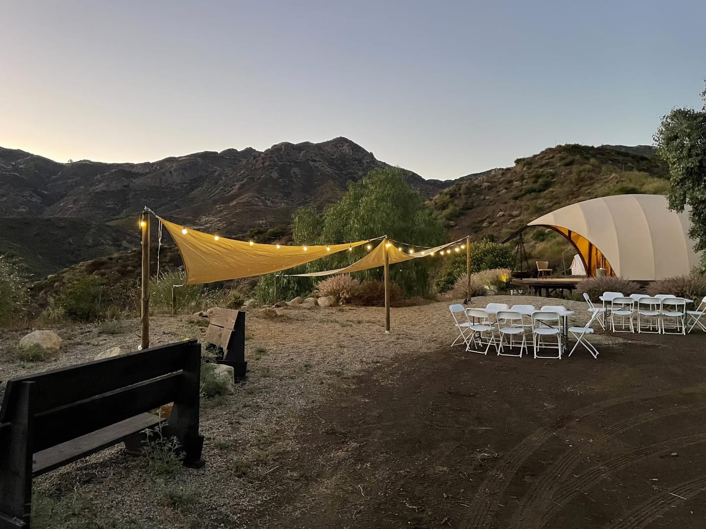 Customer photo review of Custom Sized HDPE Breathable UV Block Triangle Sun Shade Sail for Patio/Pool