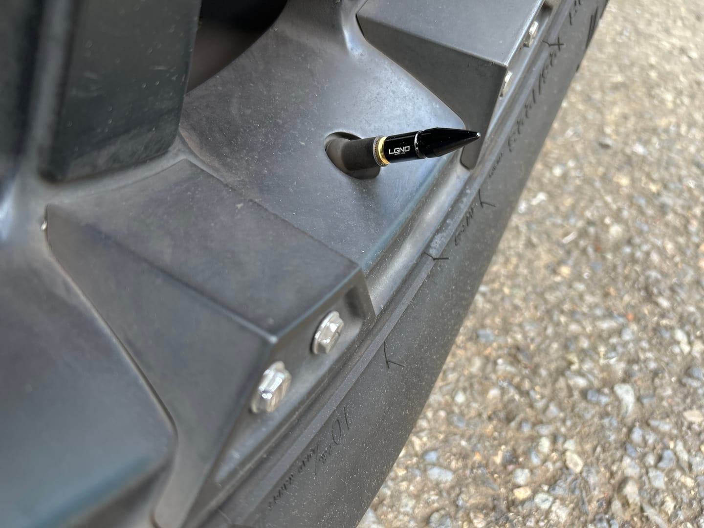 Customer photo review of Spiked Valve Stem Caps