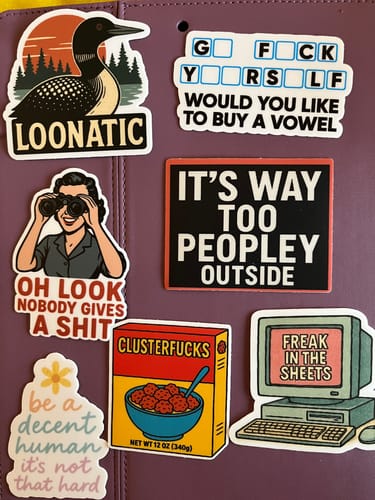 Customer photo review of STICKER CLUB | Monthly Sticker Subscription