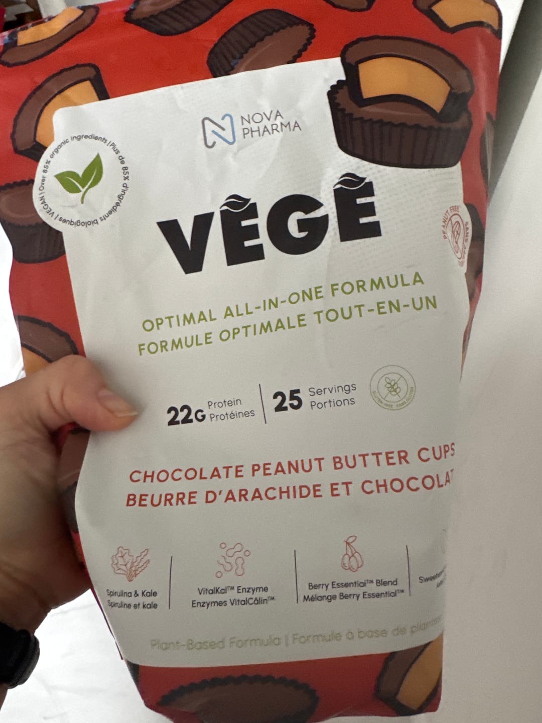 Customer photo review of Nova Pharma - Mélange de Protéines Végétales Complètes 725g