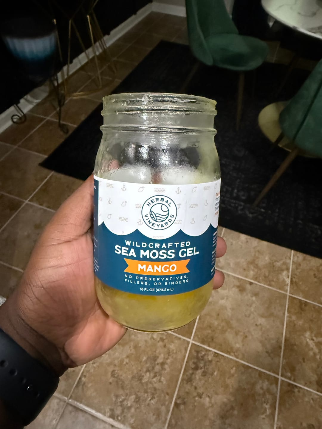 Customer photo review of EXCLUSIVE MANGO SEA MOSS GEL
