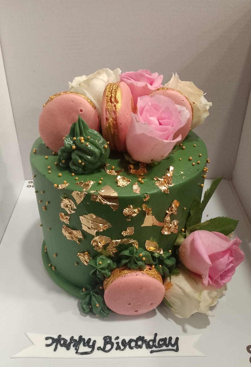 Customer photo review of Custom Floral Cake Online