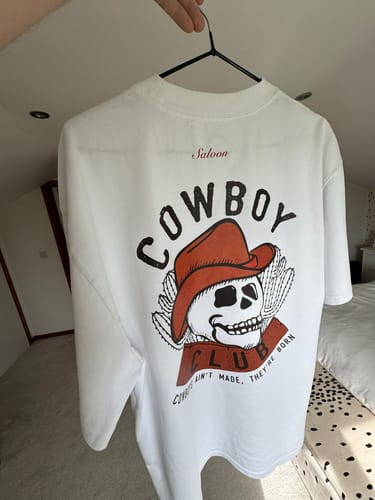 Customer photo review of Cowboy Club Skull - Tee