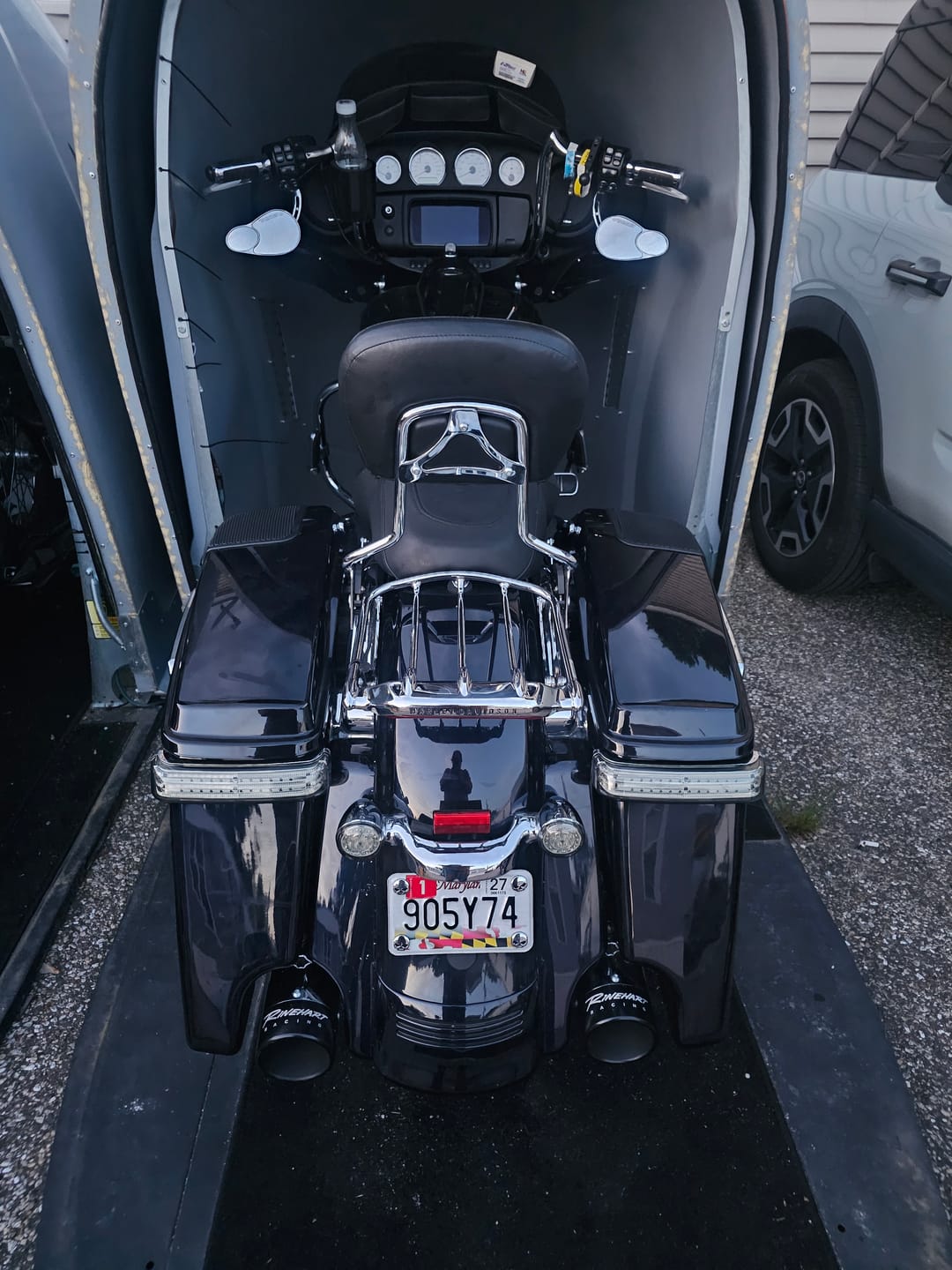 Customer photo review of Stretched Rear Fender Extension For 2014-2023 Harley Davidson Touring