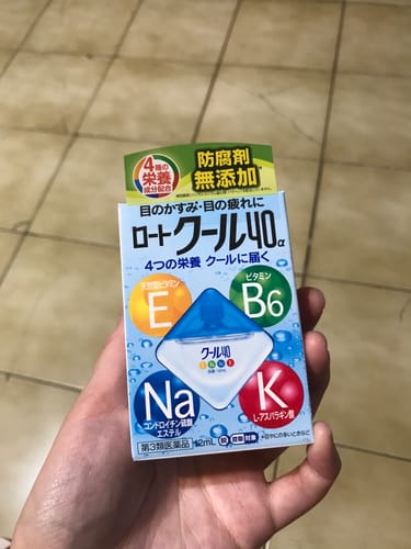 Customer photo review of 【第3類醫藥品】ROHTO樂敦cool40α 清涼型眼藥水 12ml/瓶 清涼感5