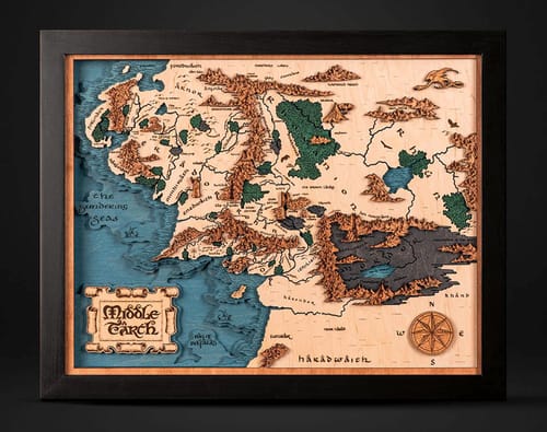Customer photo review of 3D MIDDLE EARTH™ MAP