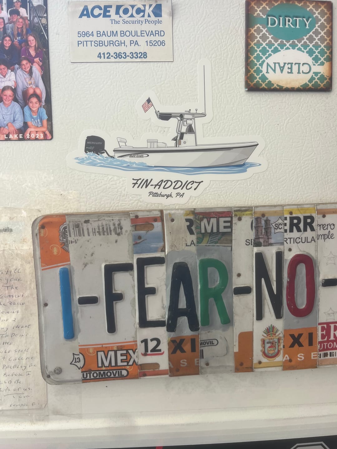 Customer photo review of Custom Kiss-Cut Boat Stickers