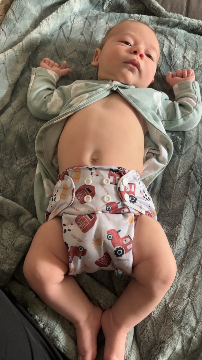 Customer photo review of Slim Fit Pocket Cloth Diaper