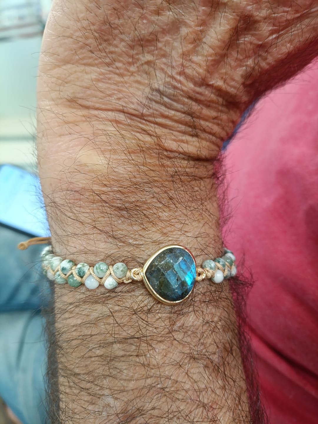 Customer photo review of צמיד לברדורייט והמטייט