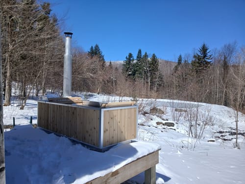 Customer photo review of Wood Burning Hot Tub