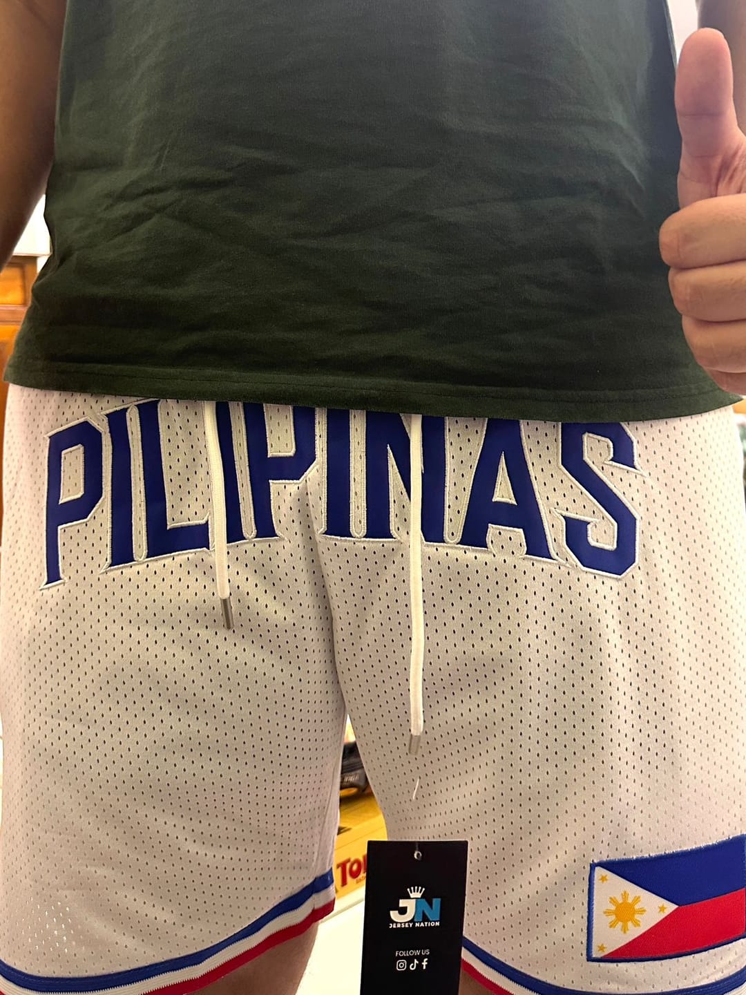 Customer photo review of Philippines Basketball Shorts
