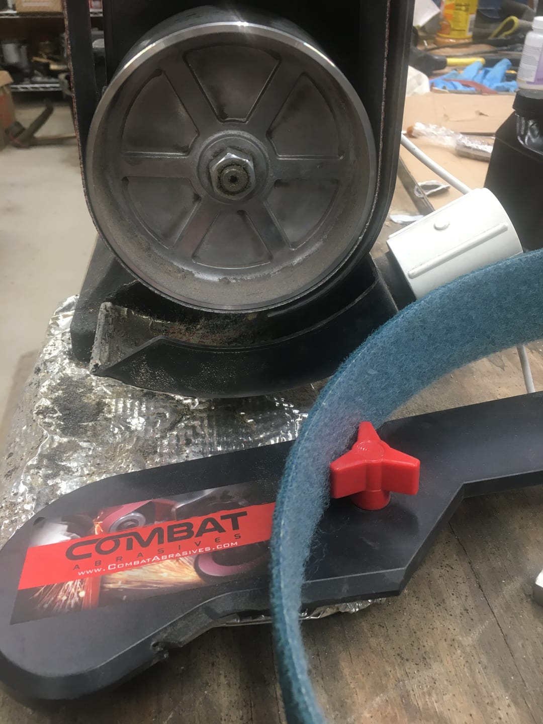 Customer photo review of 2" x 42" Surface Conditioning (Non-Woven) Belts