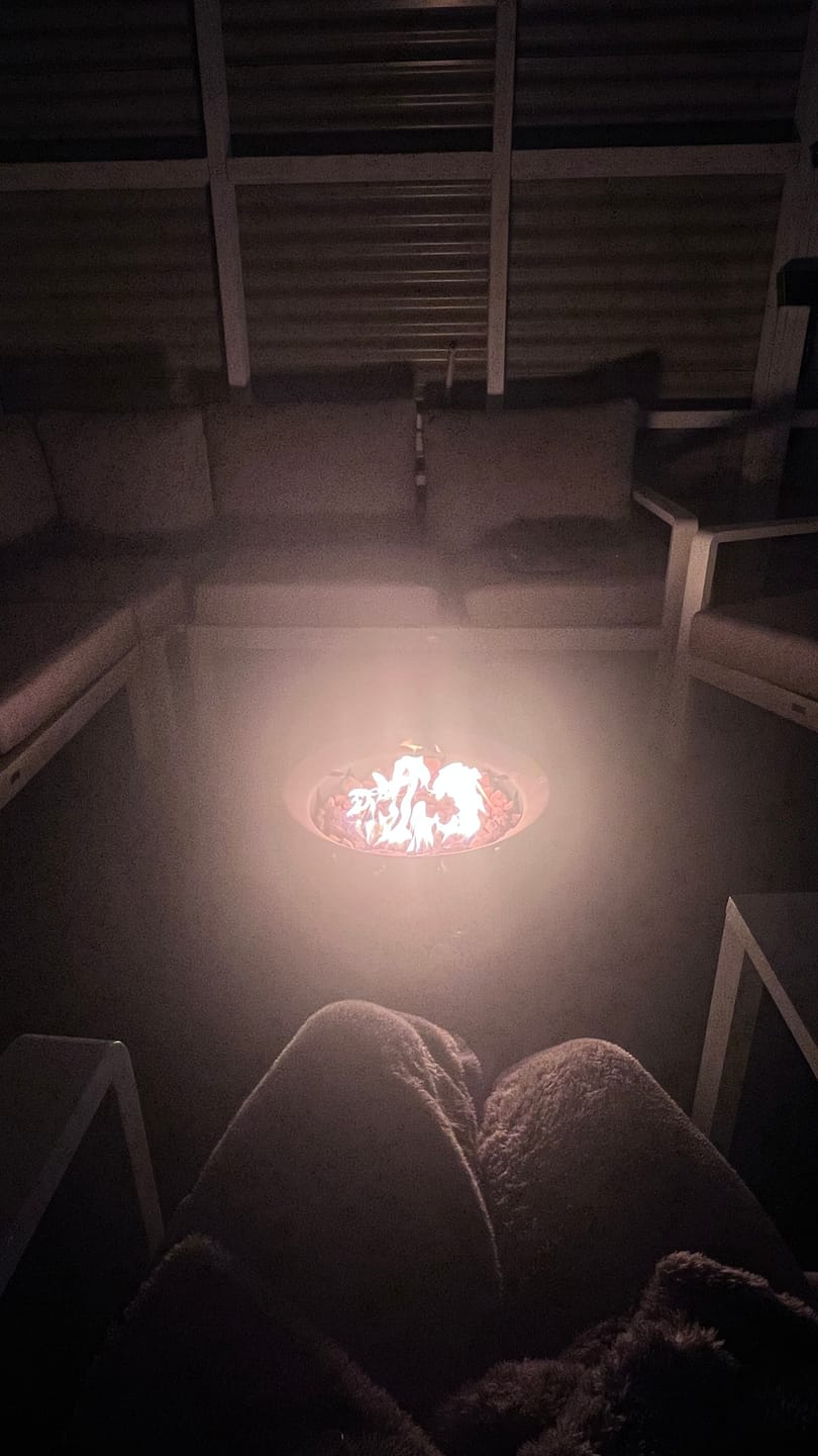 Customer photo review of Portable Outdoor Gas Fire Pit
