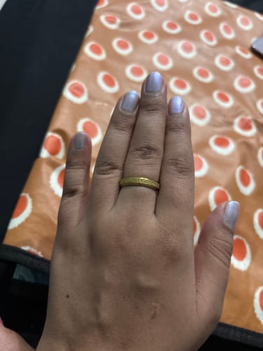 Customer photo review of Gold Plated Simple Rings