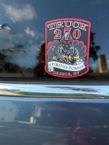 Customer photo review of Cut to Shape Stickers