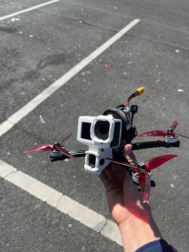Customer photo review of DJI Action 3-5 PRO Mount – Freestyle Cage