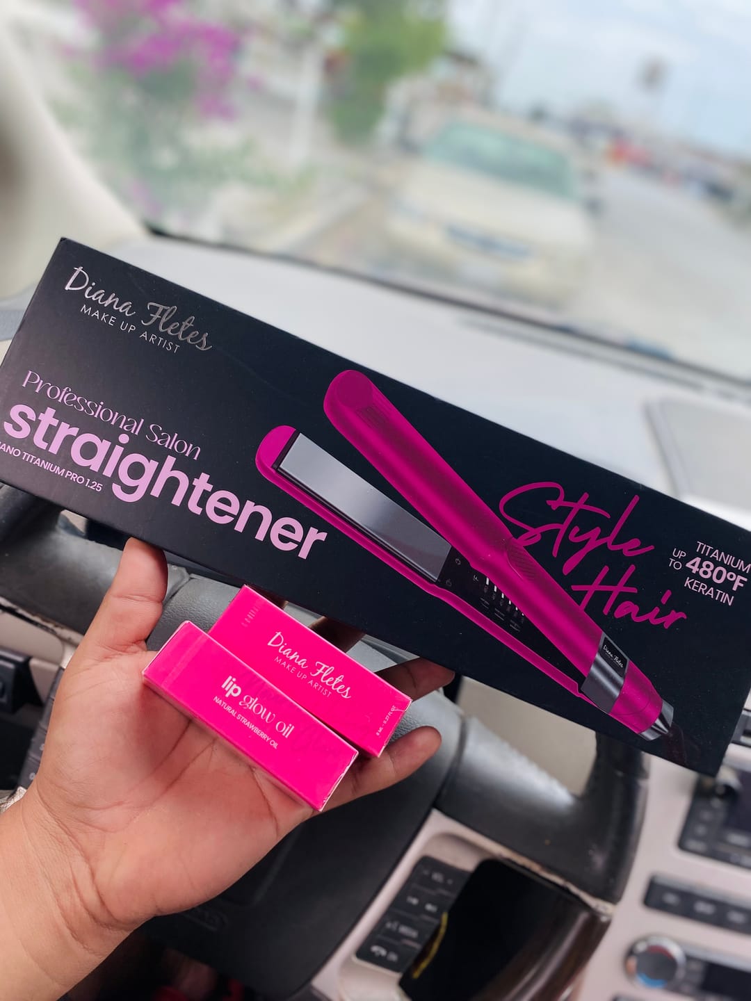 Customer photo review of Plancha Profesional Titanium con Tecnología Italiana Diana Fletes