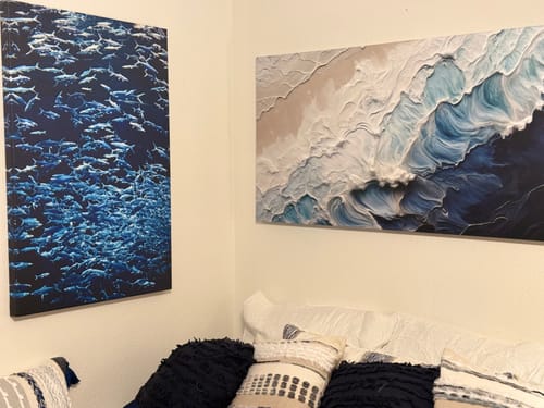 Customer photo review of RICH BLUE CANVAS