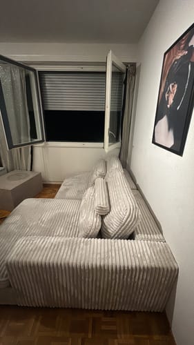 Customer photo review of Canapé d'angle convertible grande méridienne MONTPARNASSE