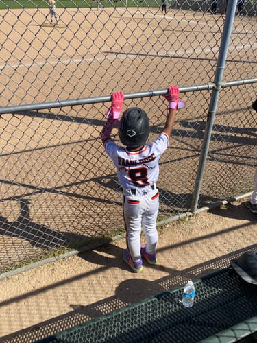 Customer photo review of Jax Batting Gloves | Pink | Strap Cuff