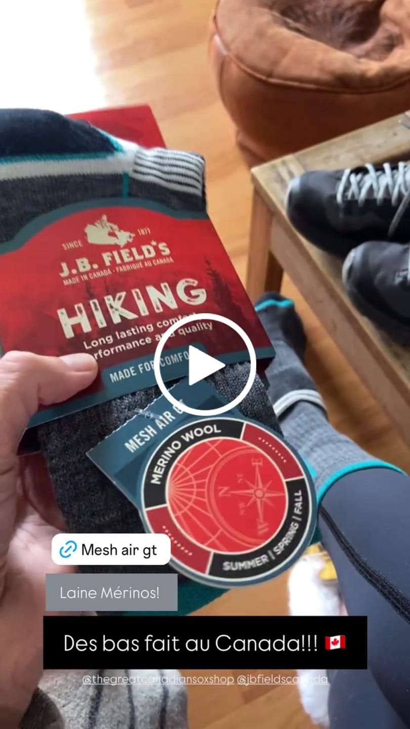 Customer video review of J.B. Field's Hiking "Mesh Air GT" 75% Merino Wool Sock - SOCK OF THE WEEK