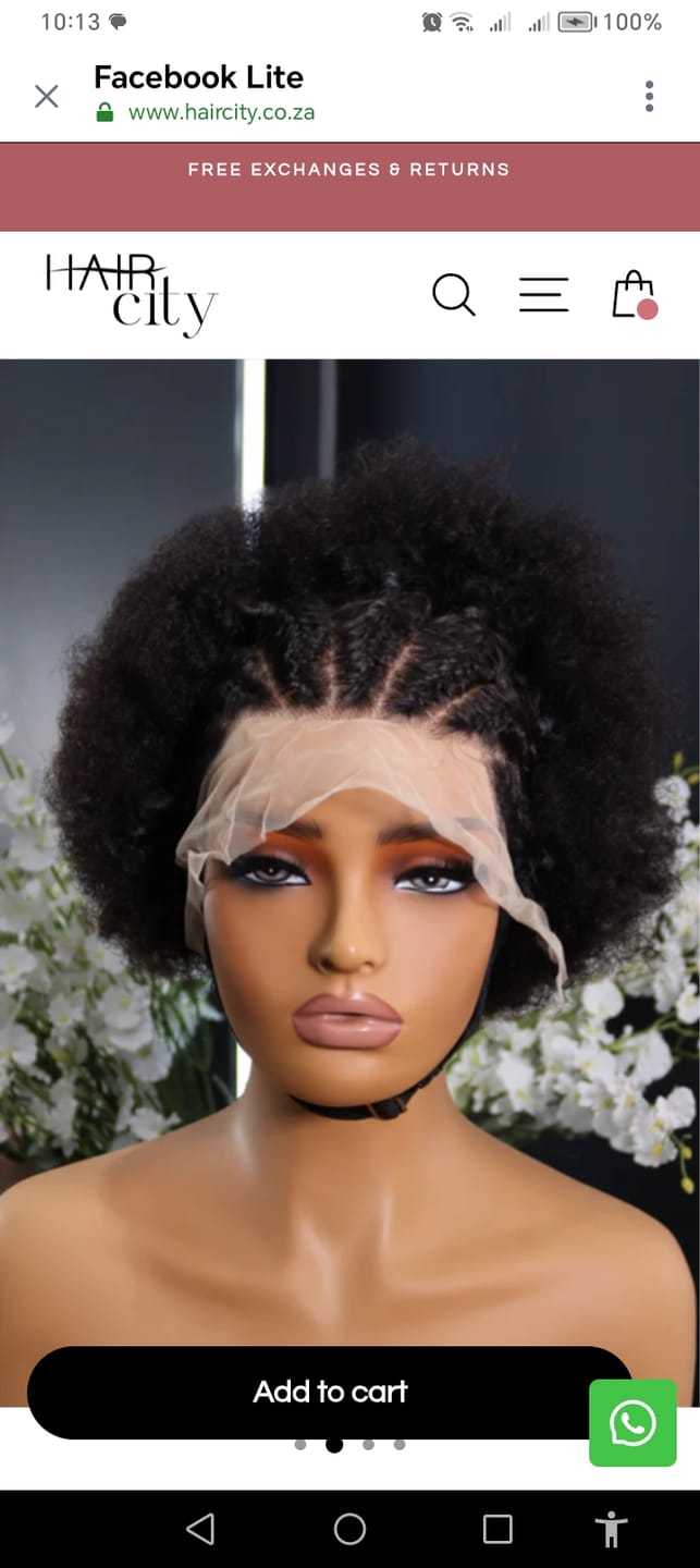 Customer photo review of Brazilian 4x4 Lace Wig - Water Wave 12"