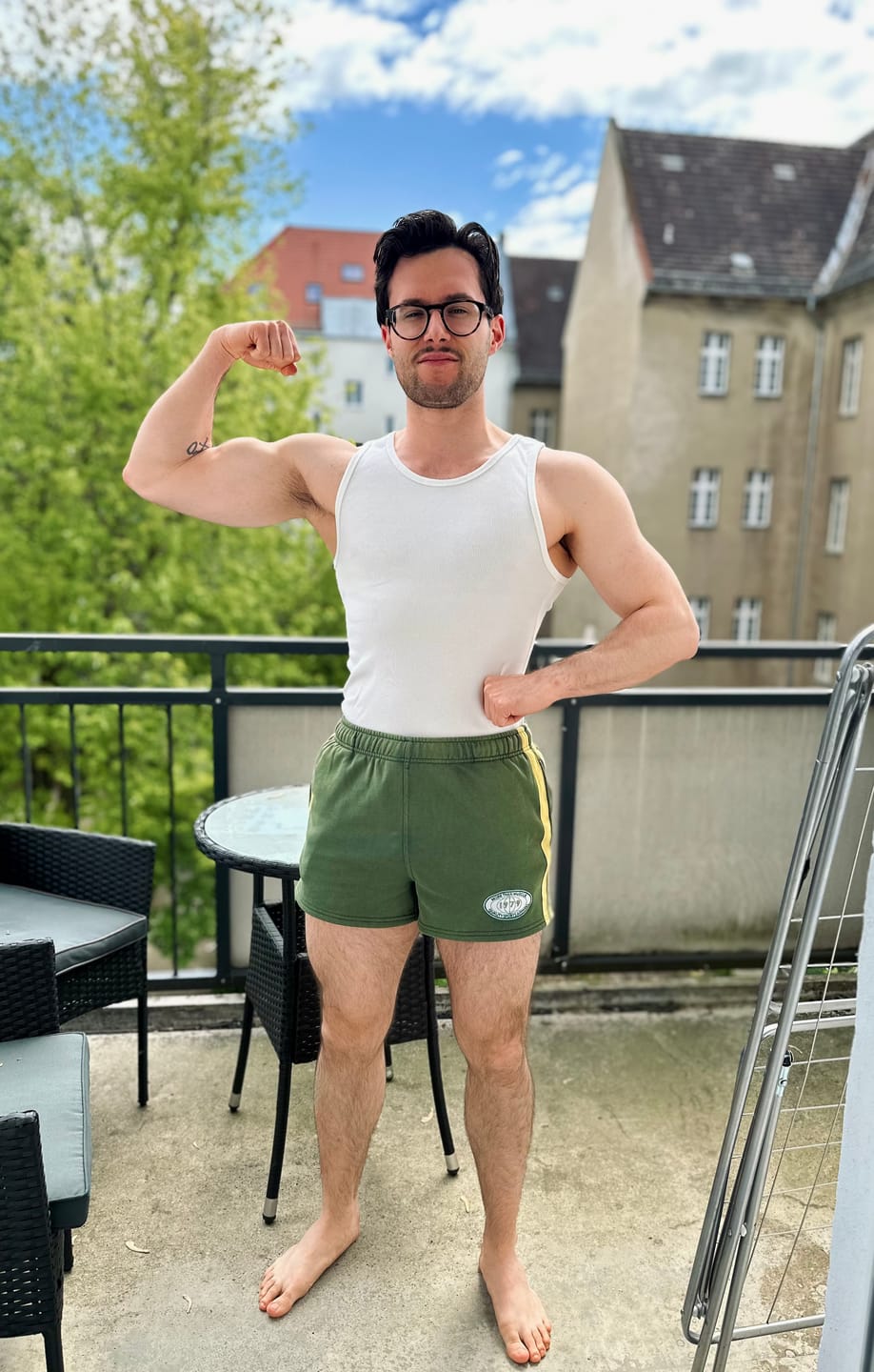 Customer photo review of Vintage Cotton Shorts | Green