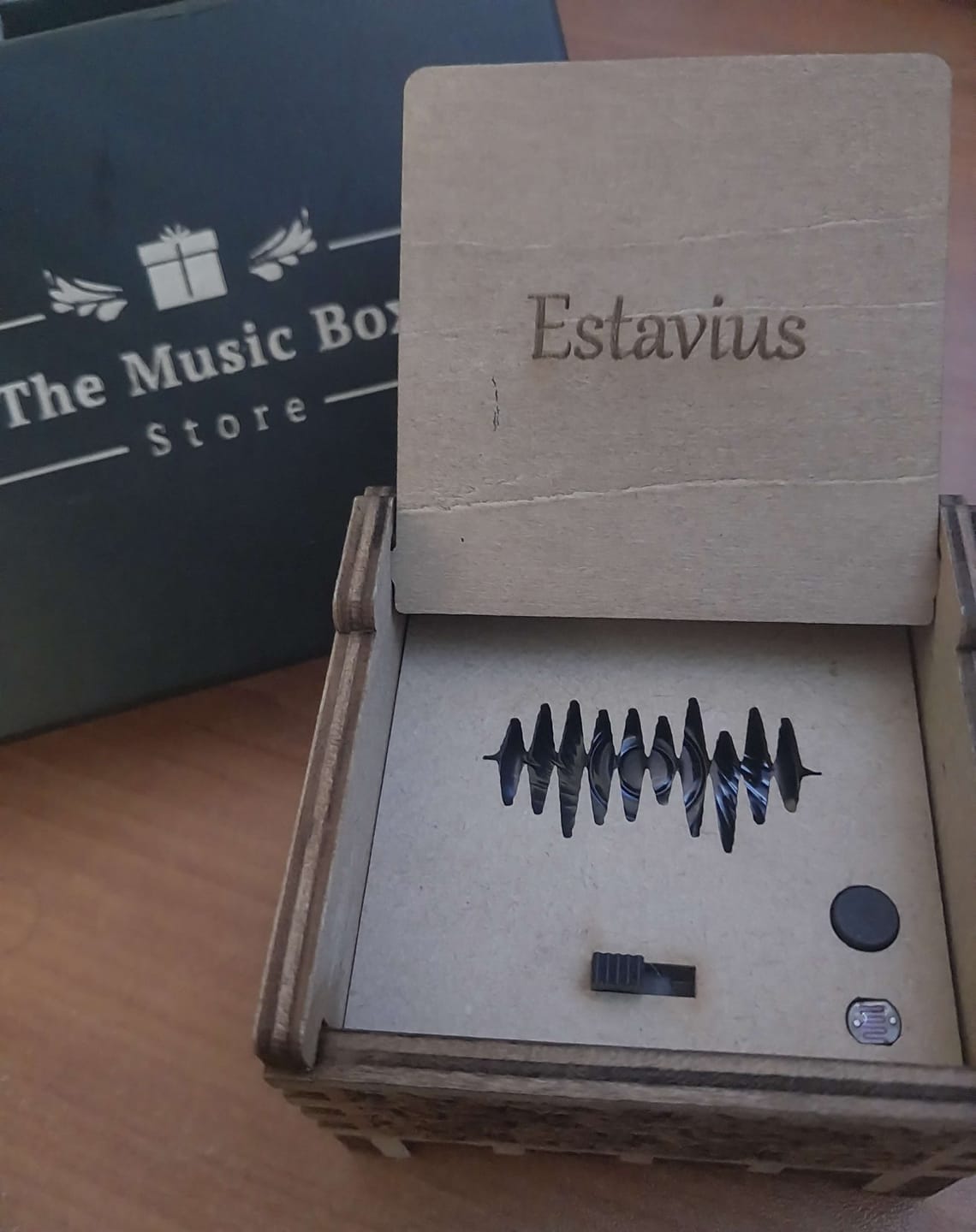 Customer photo review of Custom Digital Music Box - Any song, tune, or voice