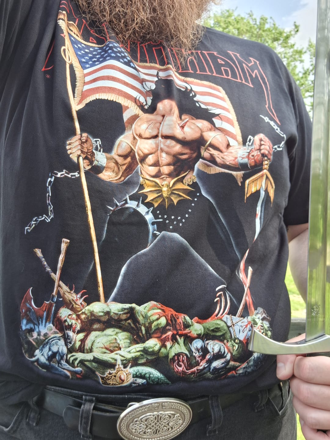 Customer photo review of MANOWAR T-SHIRT WARRIORS OF THE WORLD 2025