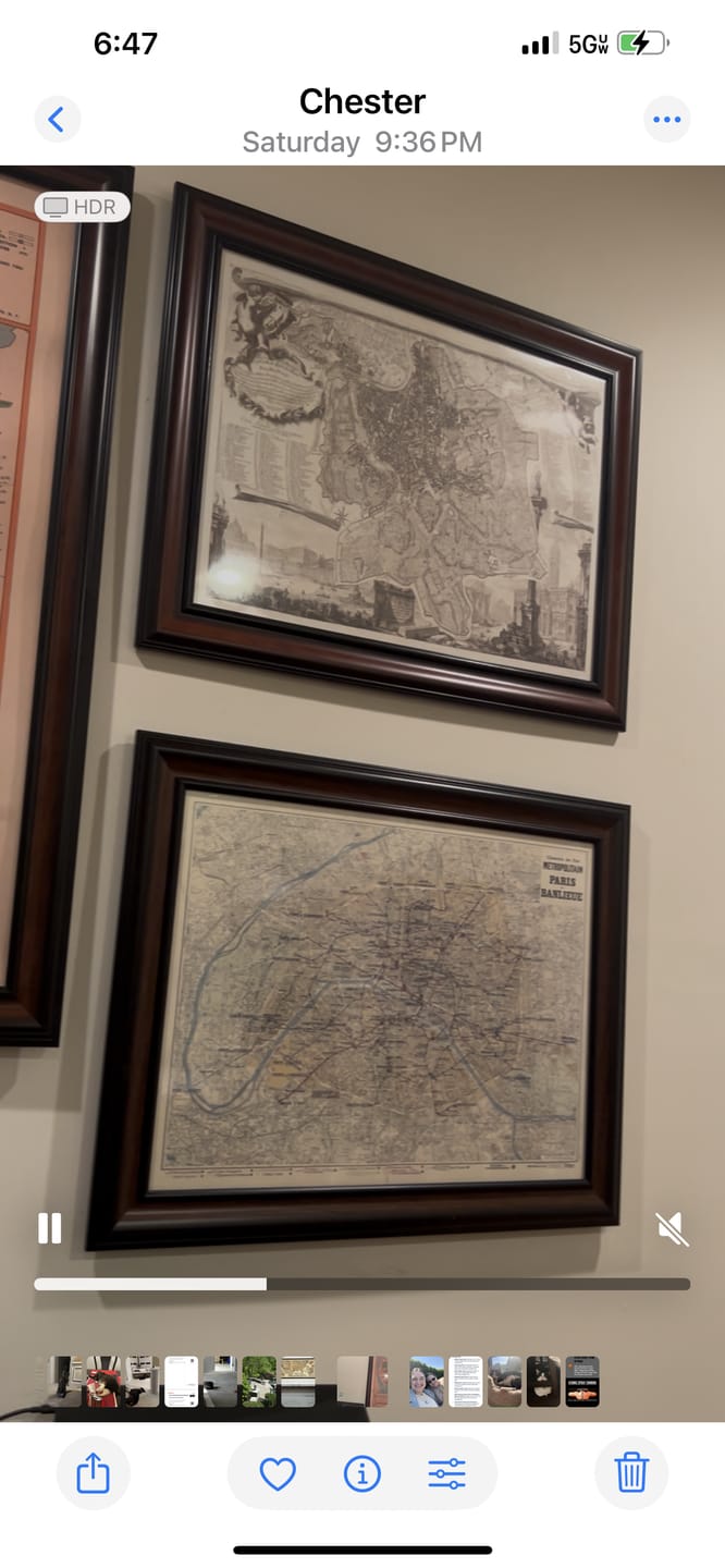 Customer photo review of Rare Old Map of Rome, Italy by Nolli & Piranesi, 1748 - Vatican, St Peter's Basilica, Trevi Fountain, Colosseum