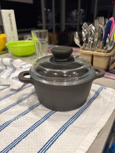 Customer photo review of 671166 Tradition Induction 1.25 Quart Dutch Oven with Glass Lid Berndes