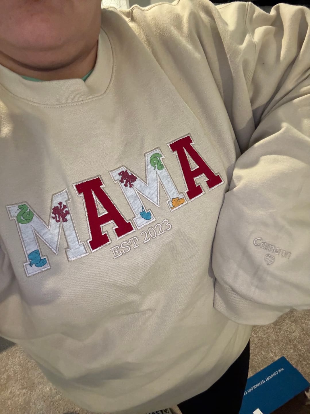 Customer photo review of MAMA Keepsake Sweatshirt