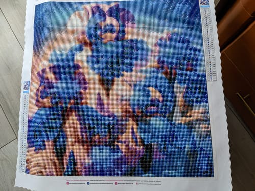 Customer photo review of 5D Diamond Painting AB Steine – Iristraum Aurora