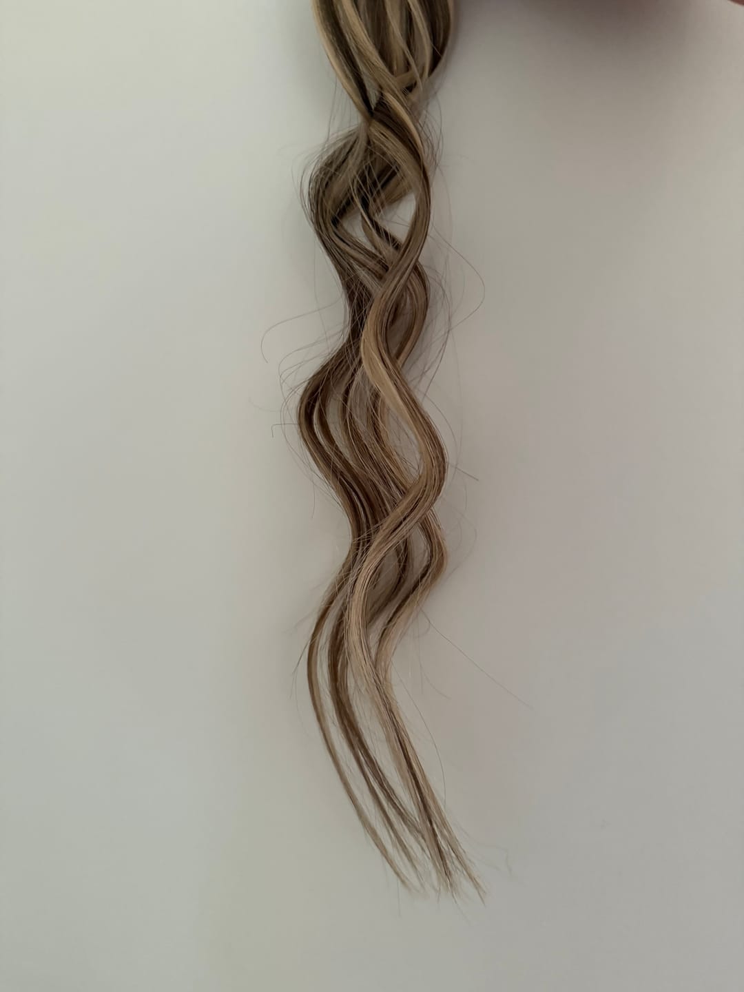 Customer photo review of 18 Inch Tape Hair Extensions