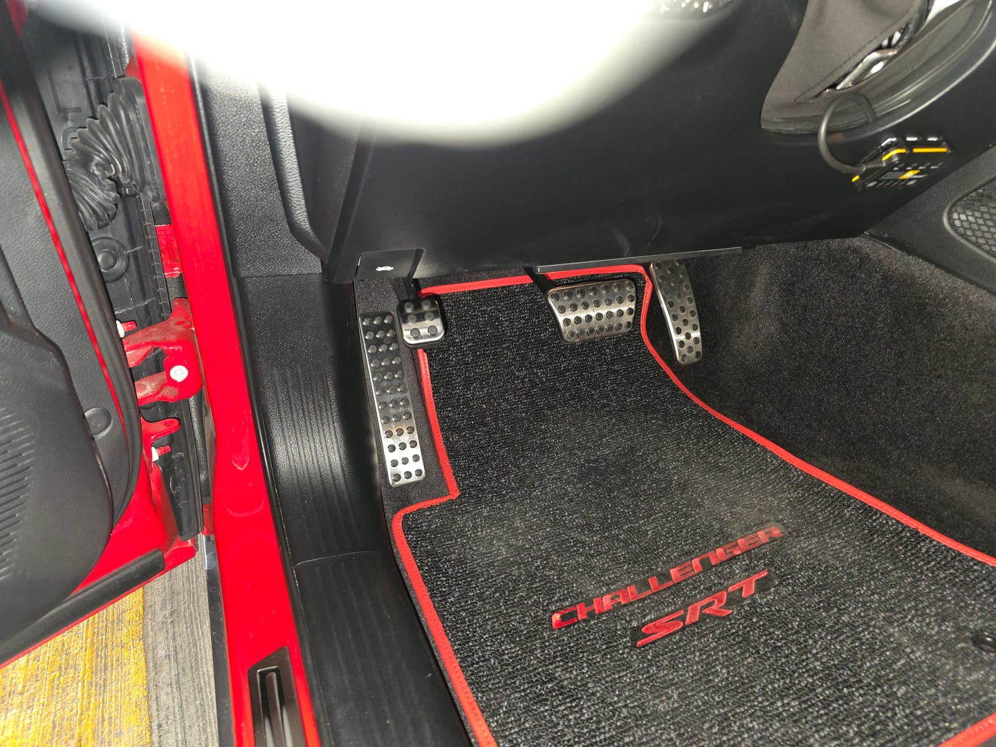 Customer photo review of Speedlogix Parking Brake Cover 2005-2023 Challenger/Charger