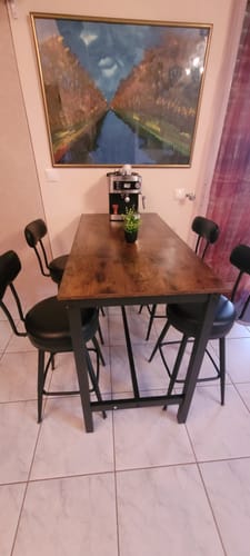 Customer photo review of Σκαμπό για Πάσο Κουζίνας Σετ 2 τεμ. Μπαρ Περιστρεφόμενα EKHO Ύψους Καθίσματος 65 εκ LB-C089B01