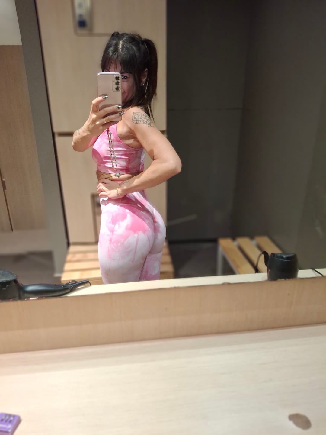 Customer photo review of Leggings Push Up Maltinto Rosa wow Paradiso