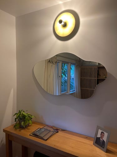 Customer photo review of Blob Full Length Wall Mirror